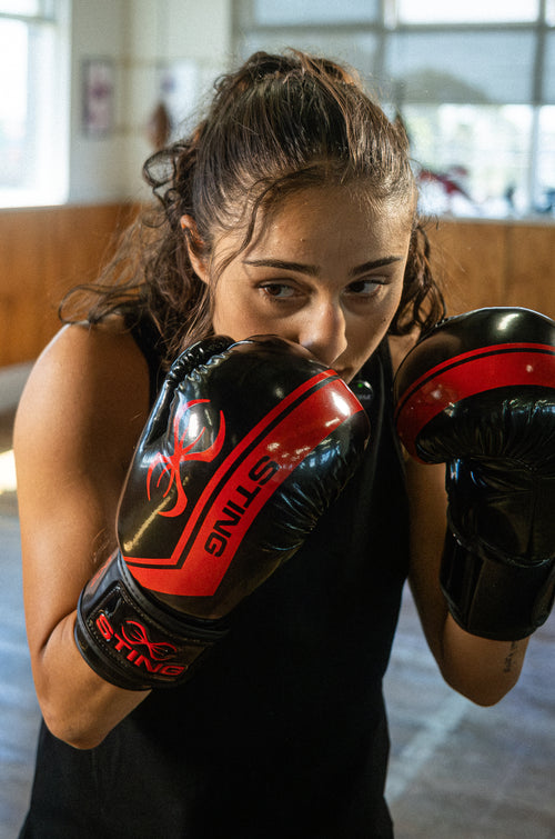 STING Armalite Boxing Glove Black Red