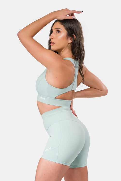 STING Aurora Coral Impact Sports Bra Mint Green