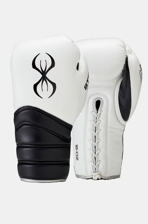 STING Viper X Sparring Gloves Lace White Black