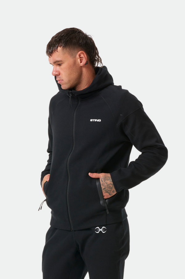 Black Mens Vision Boxing Tech Hoodie