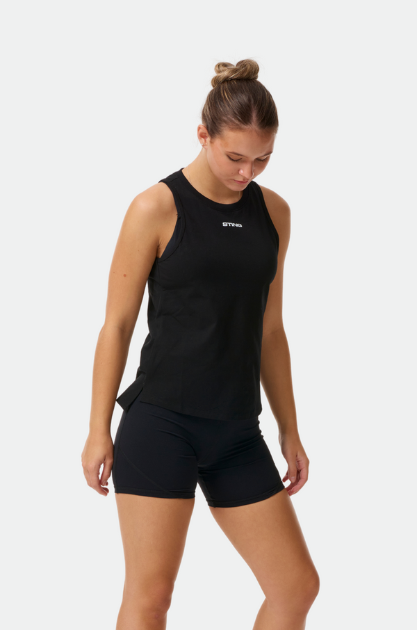 Black Womens Vision Boxing Singlet