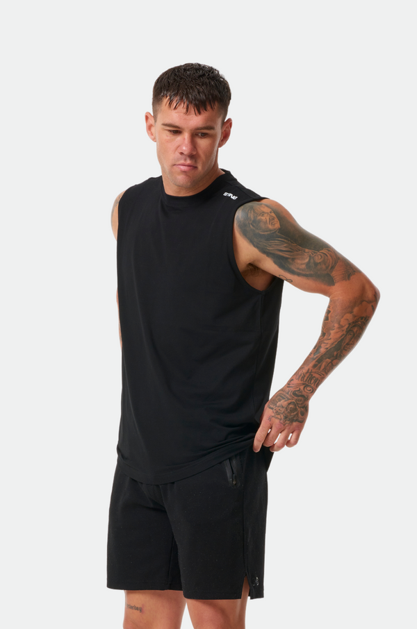 Black Mens Vision Boxing Singlet