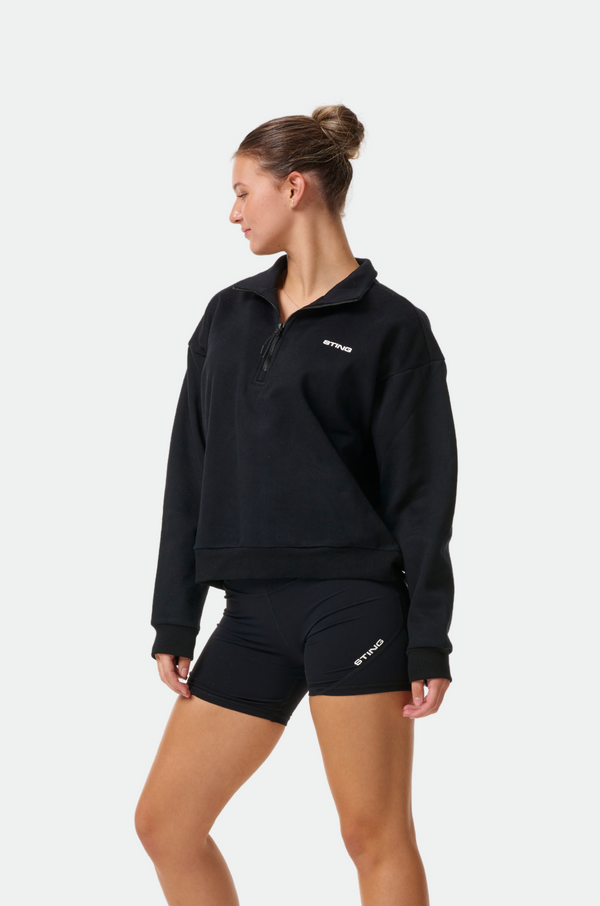 Black Womens Vision Boxing Quarter Zip