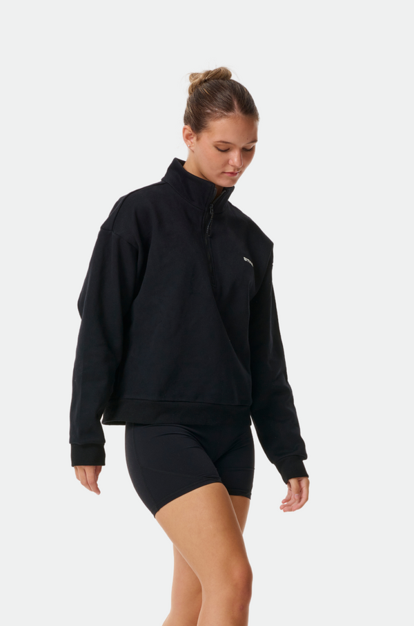 Black Womens Vision Boxing Quarter Zip