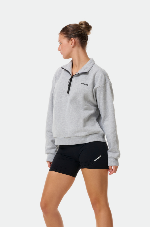 Grey Womens Vision Boxing Quarter Zip