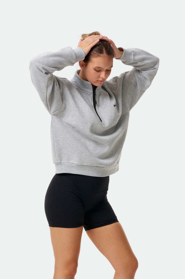 Grey Womens Vision Boxing Quarter Zip