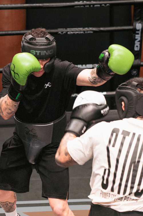 STING Orion Boxing Gloves Black Green