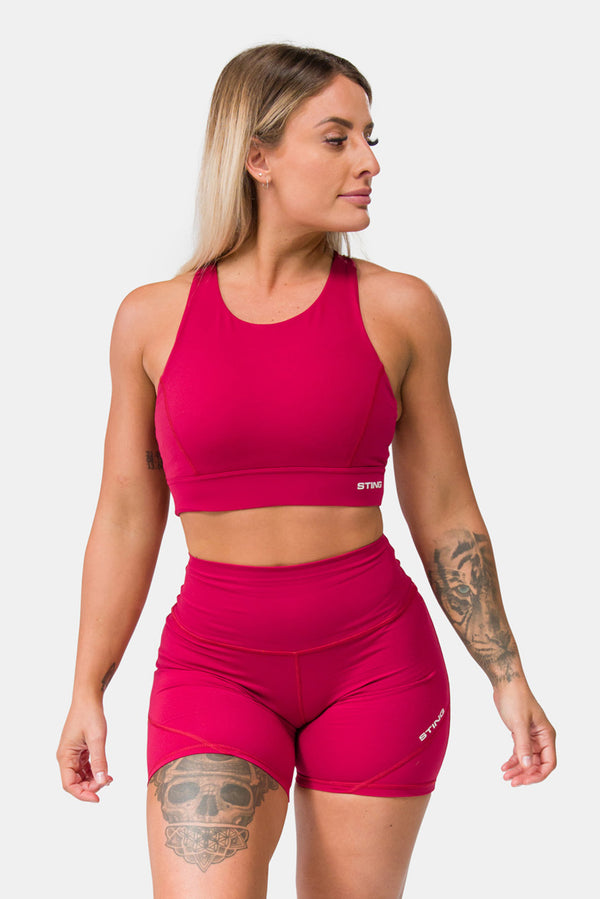 STING Aurora Envy Impact Sports Bra Burgundy