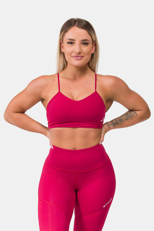 STING Aurora Envy Infinity Sports Bra Burgundy