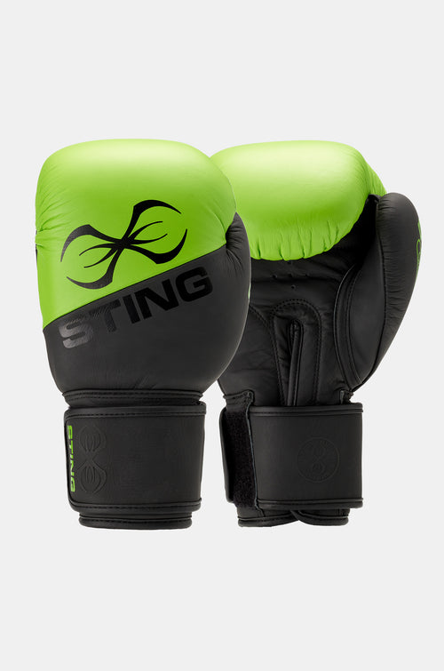 STING Orion Boxing Gloves Black Green