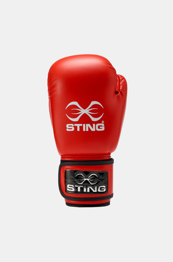 STING Aiba Competition Boxing Glove Red