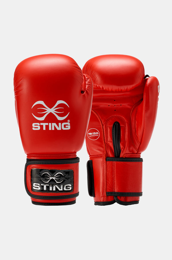 STING Aiba Competition Boxing Glove Red