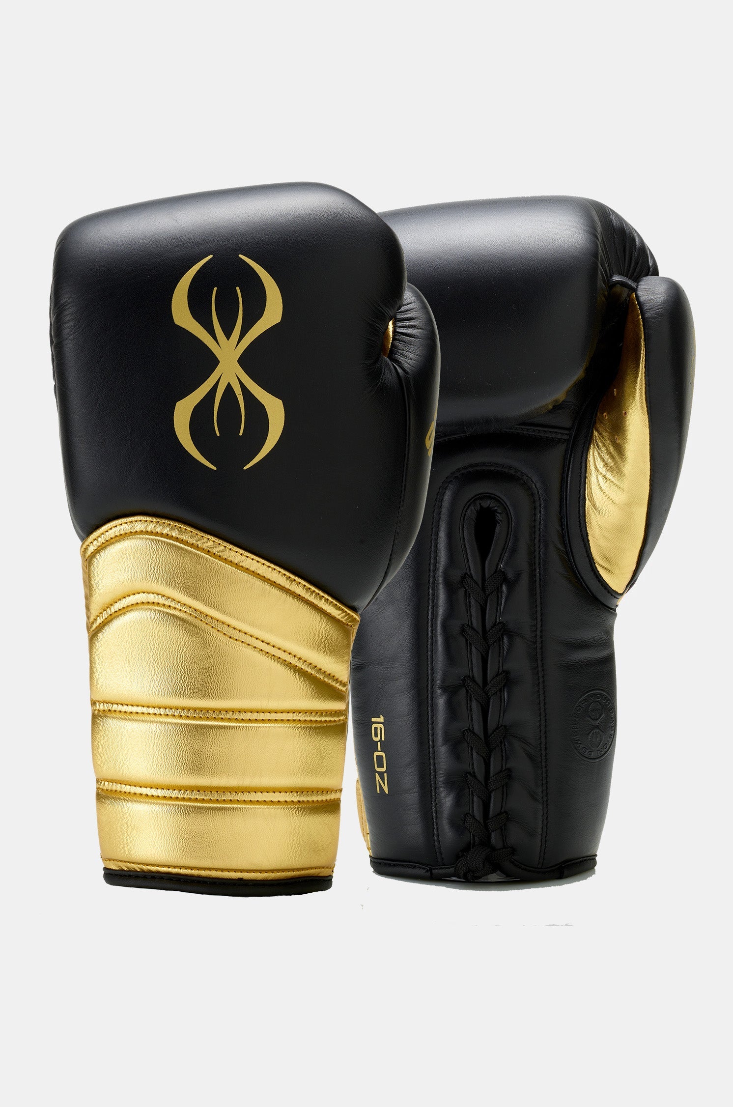 STING Viper X Sparring Gloves Lace Black Gold
