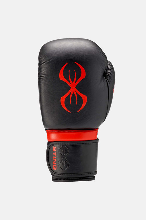 STING Armapro Boxing Gloves Black Red