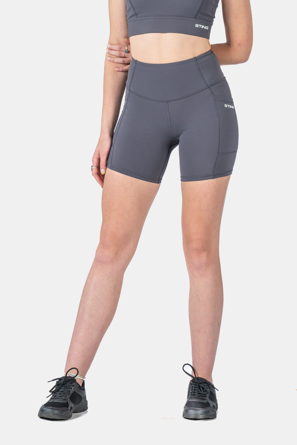 STING Aurora Envy Sports Bike Shorts Charcoal Grey