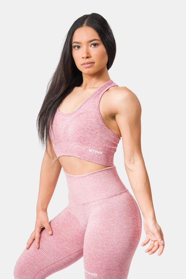 STING Allure Seamless Sports Bra Pink Marle