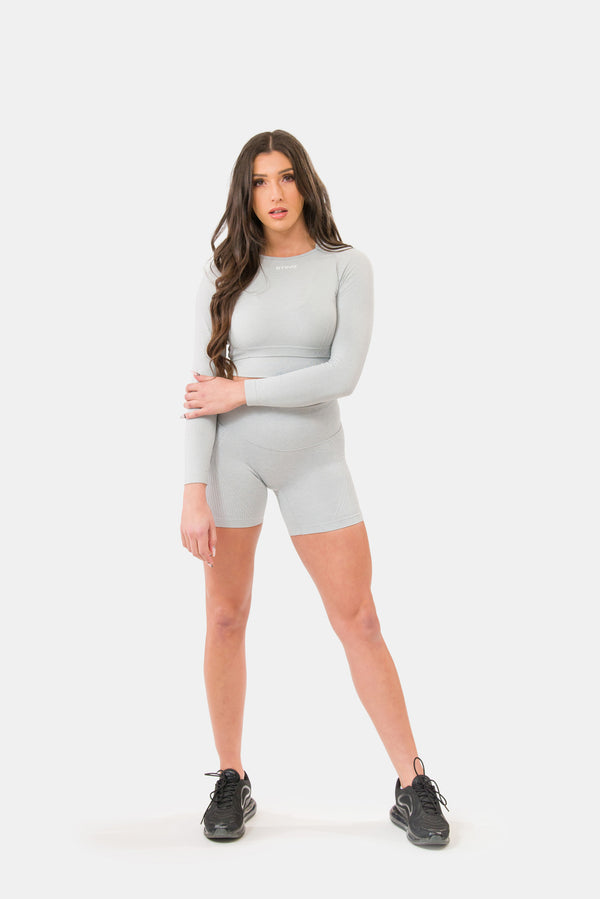 STING Allure Seamless Long Sleeve Grey Marle