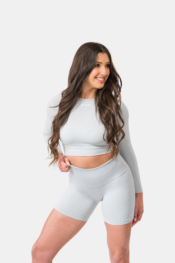 STING Allure Seamless Long Sleeve Grey Marle