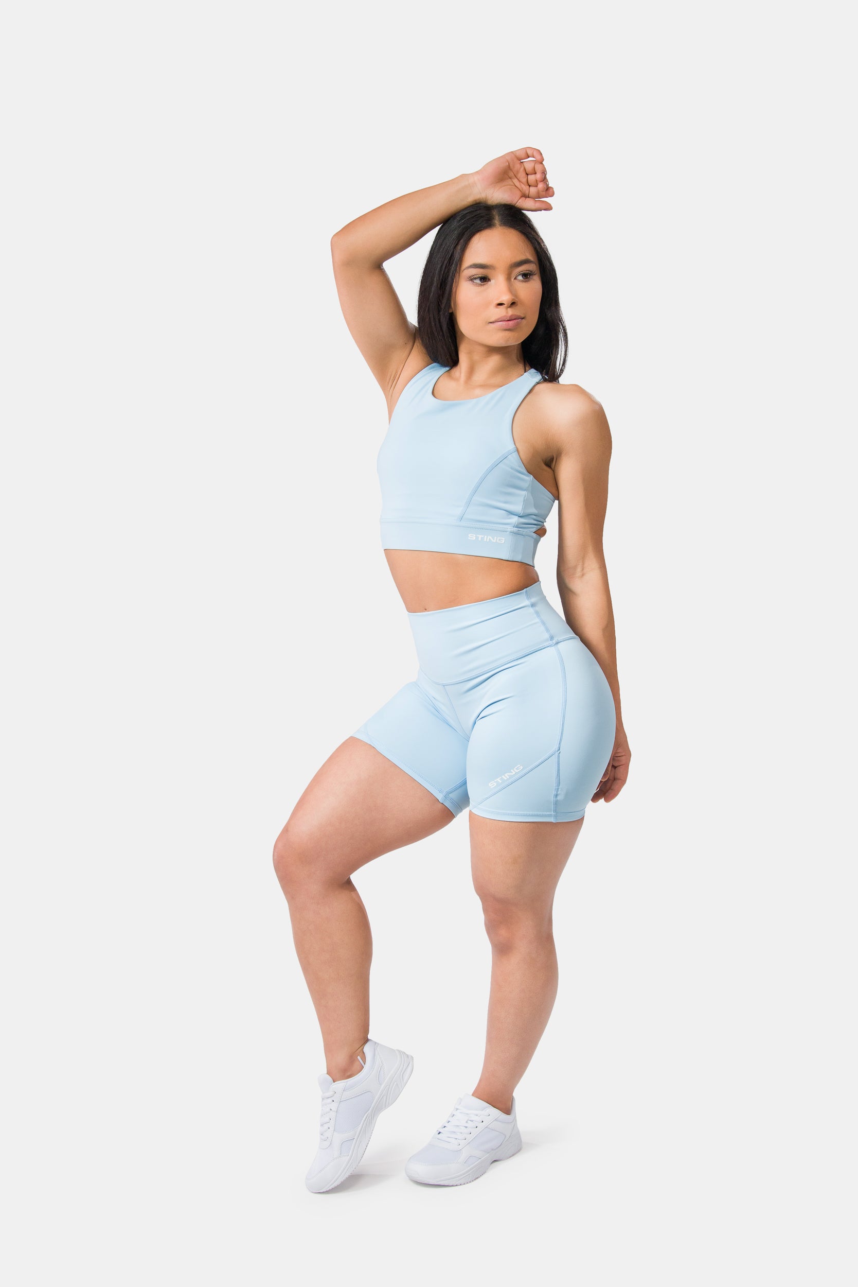 Baby blue hotsell bike shorts