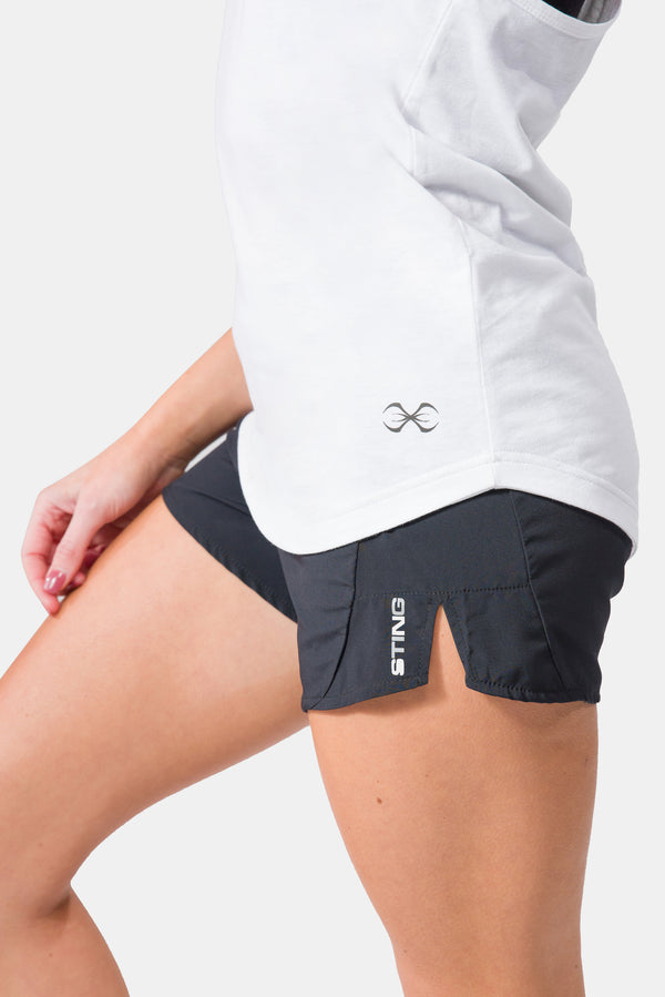 STING Womens Kinetic Running Shorts Black