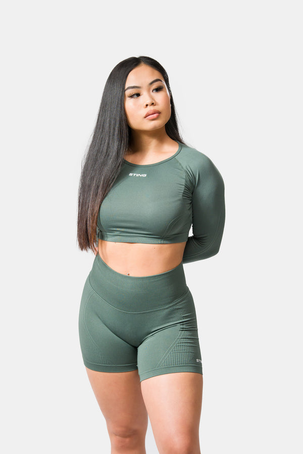 STING Allure Seamless Long Sleeve Khaki