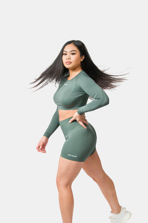 STING Allure Seamless Long Sleeve Khaki