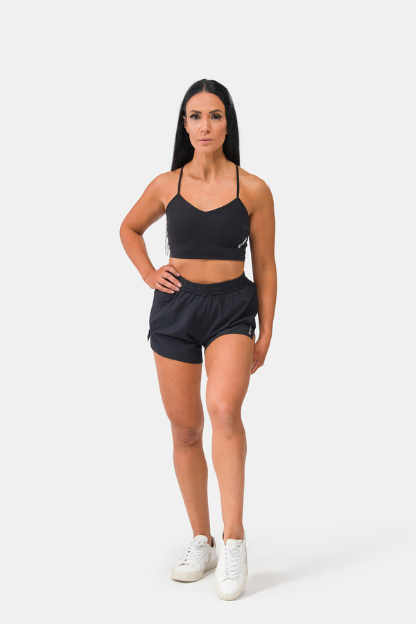 STING Womens Kinetic Running Shorts Black