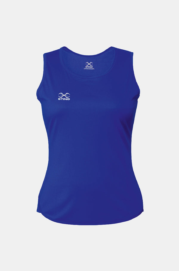 STING Junior Female Mettle Singlet Blue