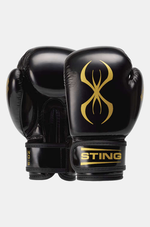 STING Arma Junior Boxing Gloves Black Gold