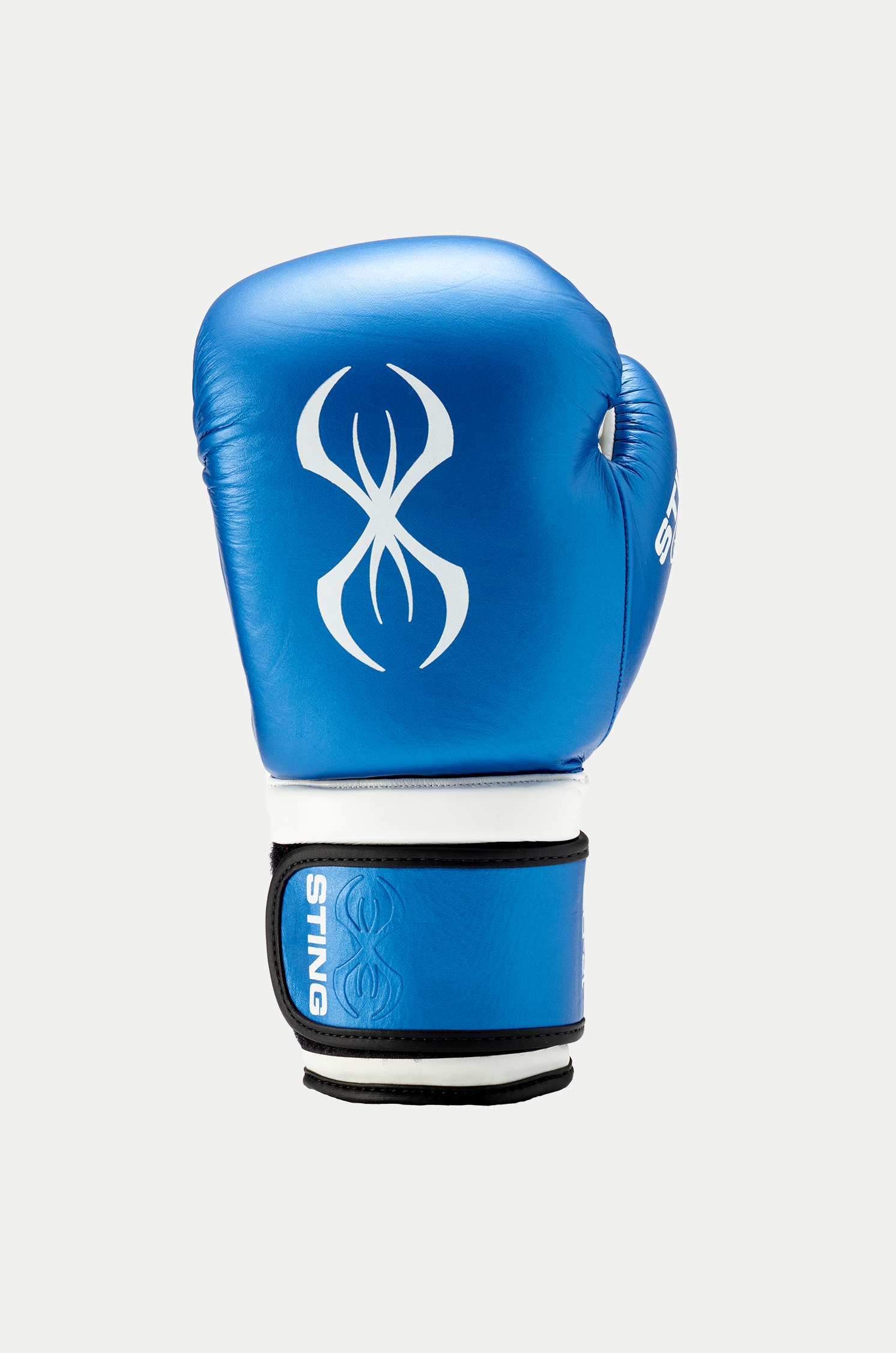 Blue and online white boxing gloves