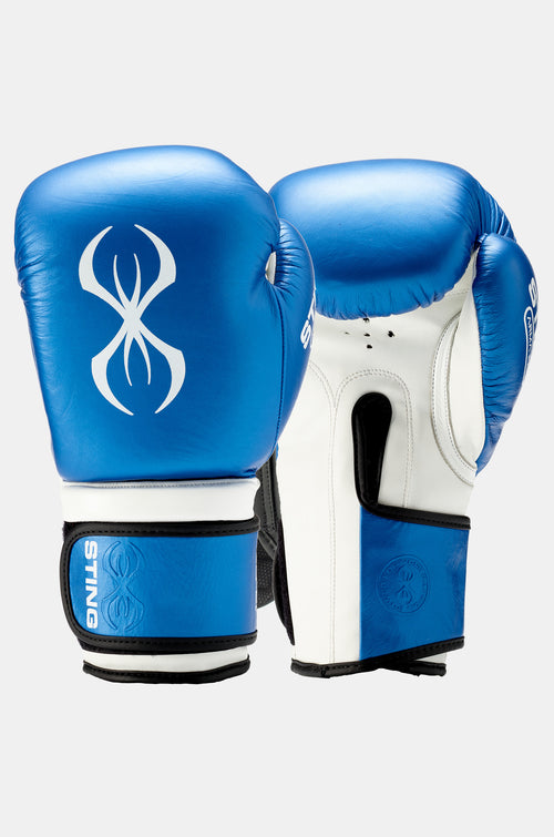 STING Armapro Boxing Gloves White Blue