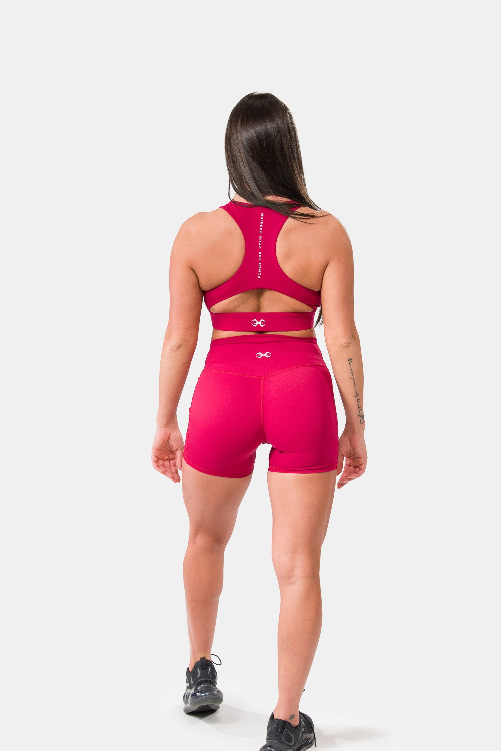 Aurora Coral Bike Shorts