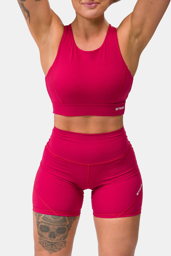 STING Aurora Envy Impact Sports Bra Burgundy