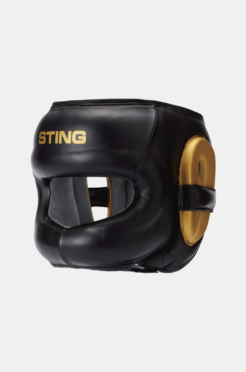 STING Evolution Full Face Shield Guard Black Gold