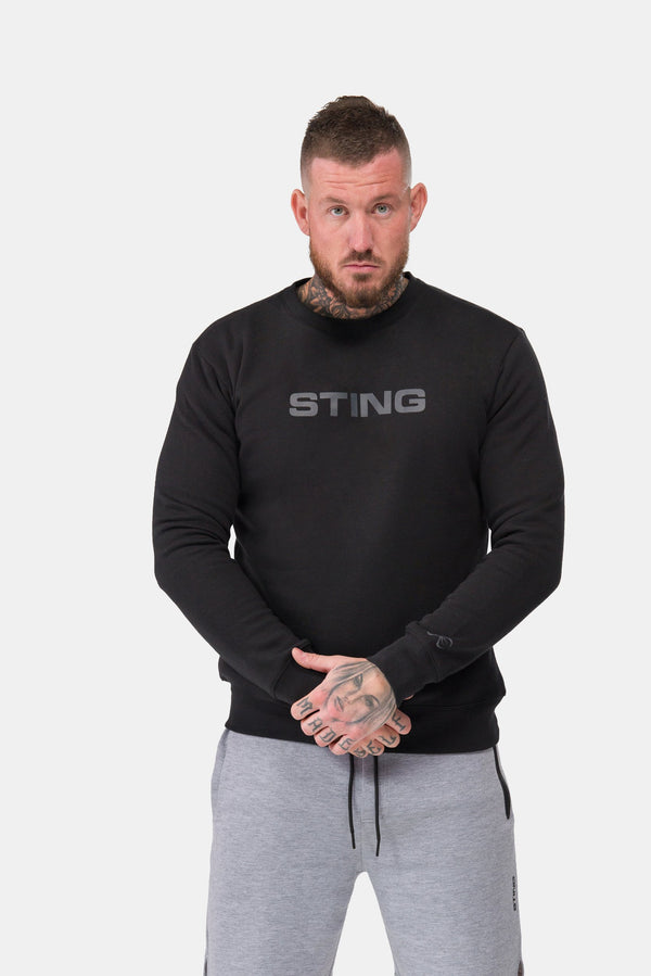 STING Mens Ultra Crew Neck Black