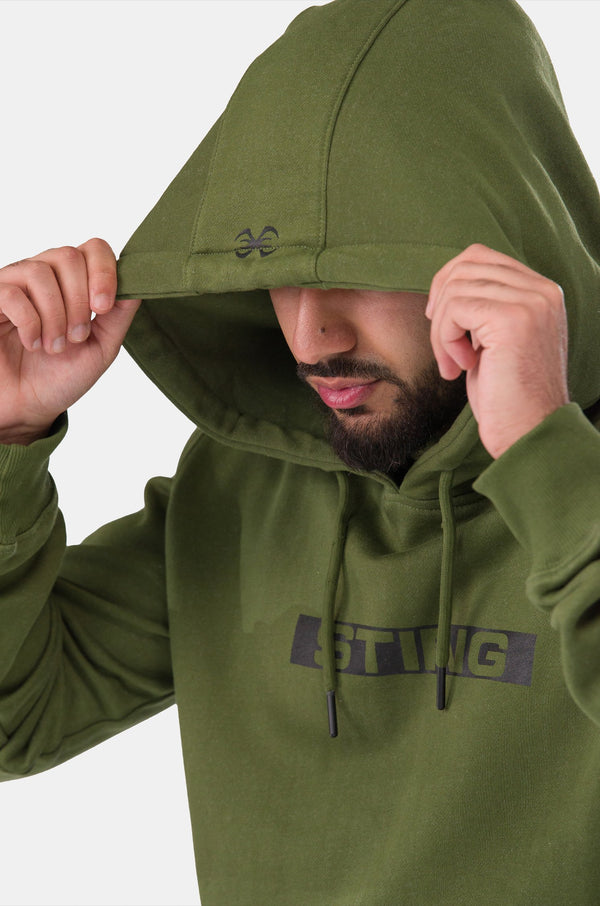 STING Mens Ultra Hoodie Khaki