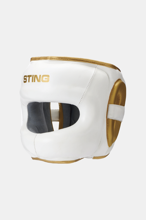 STING Evolution Full Face Shield Guard White Gold