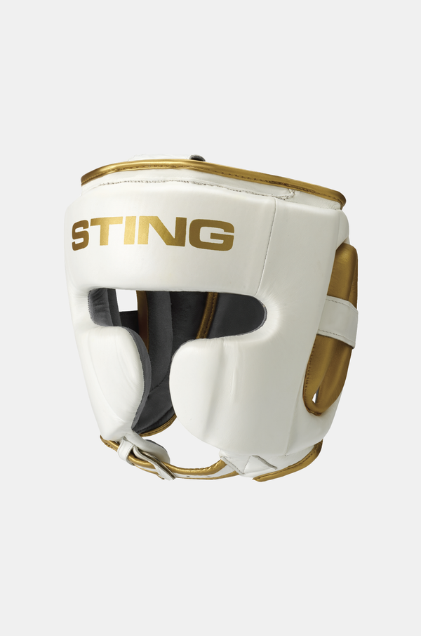 STING Viper Gel Full Face Head Guard White Gold