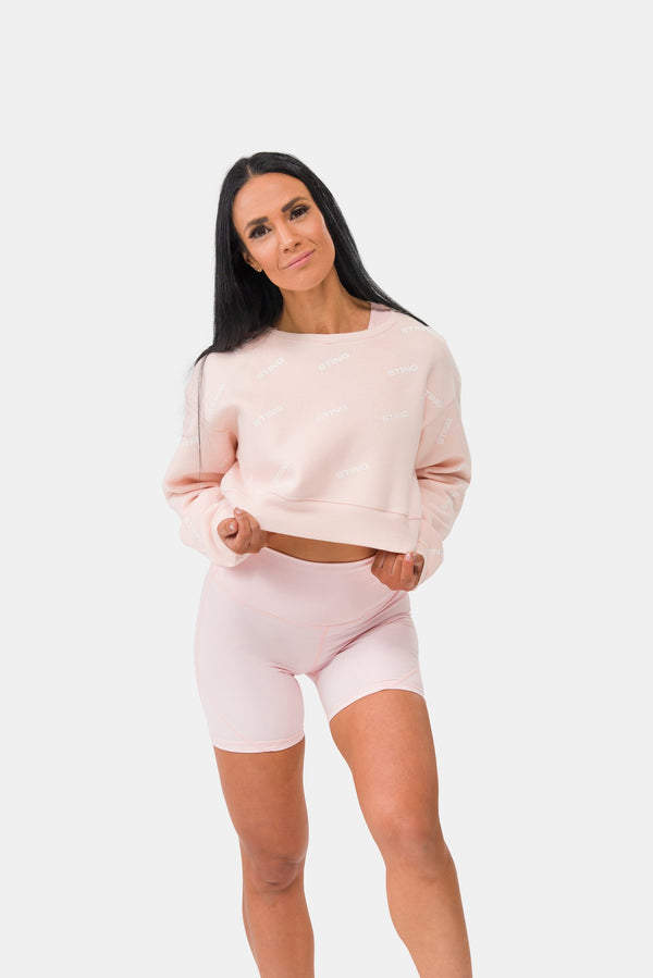 STING Womens Ultra Cropped Crew Pink