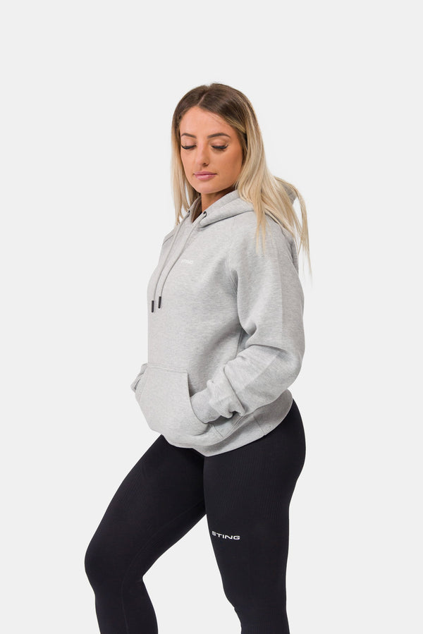 STING Womens Ultra Cropped Hoodie Grey