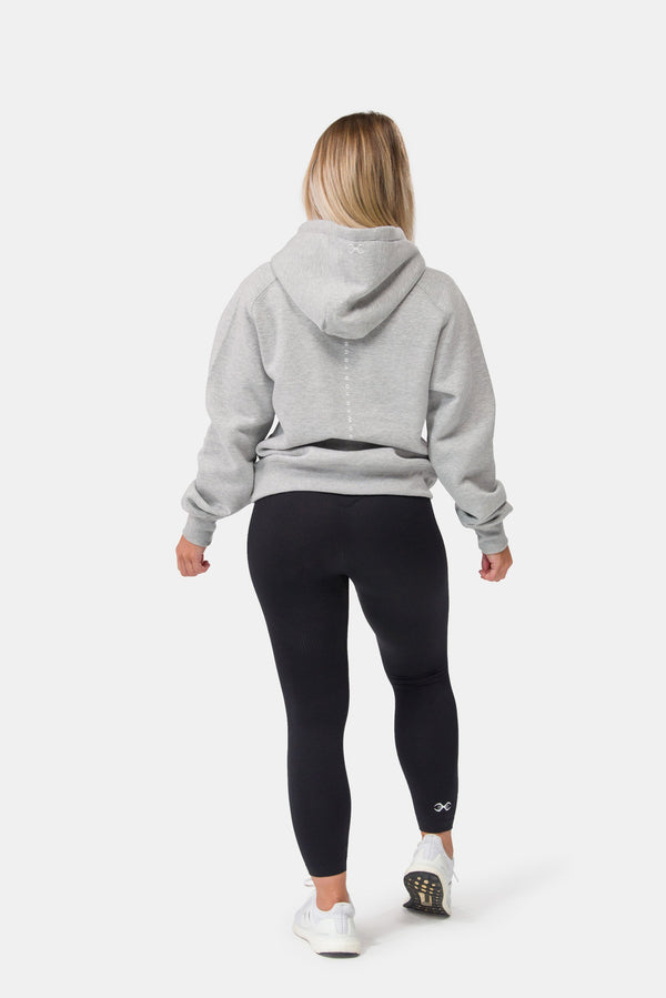 STING Womens Ultra Cropped Hoodie Grey